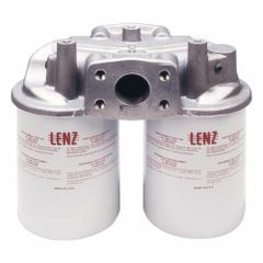 LENZ Return Line Hydraulic Filter: 100 gpm Max. Flow, 150 psi Max. Pressure, Paper, Double (MPN 221045). Key specifications — attr95846: Paper; attr98907: LENZ; attr95844: 10; attr95847: Double.