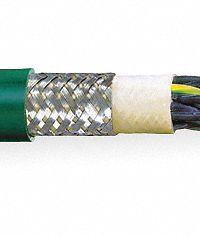 CHAINFLEX Control Cable: 16 AWG, 25 Conductors, 25 ft, PVC Jacket, 600 V (MPN CF6-15-25-25). Key specifications — Conductor Material: Copper; Conductor Configuration: Single; Minimum Bend Radius Factor - Fixed: 4 x OD; Minimum Bend Radius Factor - Flexible: 5 x OD; Includes Ground: Yes; Minimum Bend Radius Factor - E-Chain: 6.8 x OD; Resistance Properties: Oil and Grease Resistant; Standards: CE.