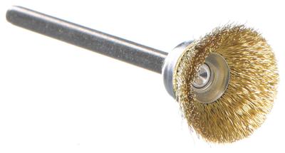 DREMEL Rotary Tool Brush: 1/2 in Brush Dia, Cup Brush, Crimped, Mounted, 15,000 RPM Max. Speed - Wire Brushes for Rotary Tools