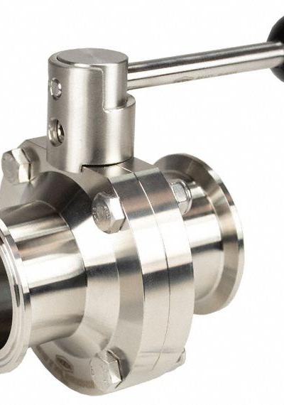 DIXON Butterfly Valve: 2 in Pipe Size - 3-A Certified Stainless Steel Butterfly Valves