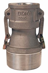 Cam and Groove Coupling: 2 in Coupling Size, 3 in Hose Fitting Size, 3 in -8 Thread Size, Nitrile (MPN 2030-B-AL). Key specifications — Thread Size: 3 in -8; Fitting Type: MNPT; Gasket Material: Nitrile; Brand: DIXON VALVE & COUPLING.