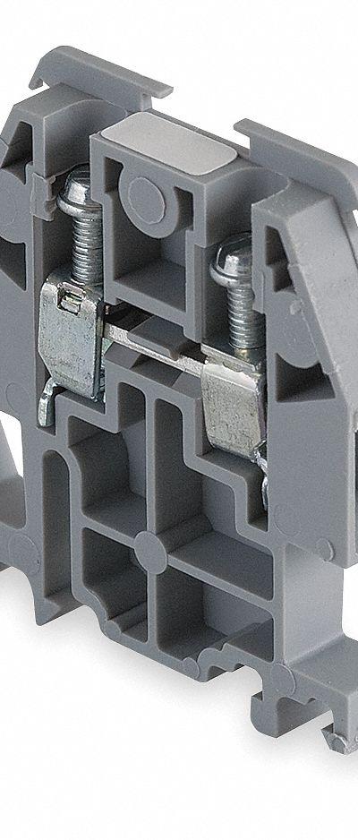 SQUARE D Terminal Block: DIN Rail Mounting Type - Pass-Through Blocks
