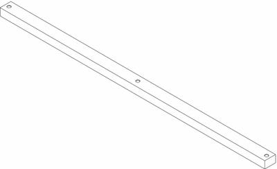 INSTOCK Cross Member: 5 ft Overall Lg, 5 ft Overall Wd, 2 in Overall Ht, Steel - Lab Shelves & Components