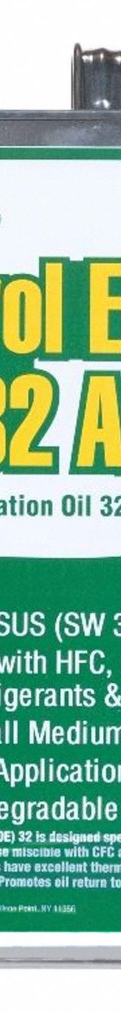 COMSTAR Synthetic Oil: Polyol Ester, 1 gal, 150 SUS, -52°F Pour Point, Yellow, A2L Compatible (MPN 45-007). Key specifications — Viscosity Grade: ISO-32; Brand: COMSTAR; Compatible Refrigerant Group: HFC; Compatible Refrigerant Type: R-32; Product Type: Synthetic Oil.