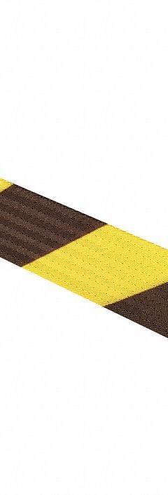 TENSABARRIER Retractable Belt Barrier: Fixed Mounting Plate, 7 1/2 ft Belt Lg, Pattern, Black/Yellow (MPN 896-STD-35-STD-NO-D4X-C). Key specifications — Frame Color: Yellow; Brand: TENSABARRIER; Belt Color: Black/Yellow.