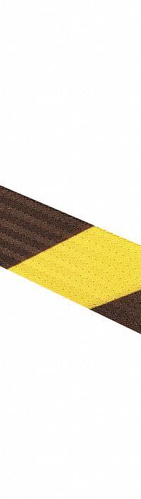 TENSABARRIER Retractable Belt Barrier: Fixed Mounting Plate, 7 1/2 ft Belt Lg, Pattern, Black/Yellow (MPN 896-STD-35-STD-NO-D4X-C). Key specifications — Frame Color: Yellow; Brand: TENSABARRIER; Belt Color: Black/Yellow.
