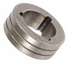 TWECO Bottom Feed Drive Roll: 0.035 in, V-Groove, For ESAB Fabricator 252i Series (MPN 407002-002). Key specifications — For Wire Type: Solid; Brand: TWECO; Manufacturer Part Number: 407002-002; For Welder Series: Fabricator 252i.