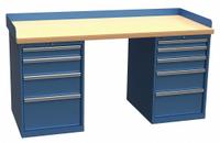 LISTA Workbench: Fixed Ht, Butcher Block, 72 in x 30 in, 1,000 lb Overall Load Capacity, Blue (MPN XSWB132-72BTBB). Key specifications — Brand: LISTA.