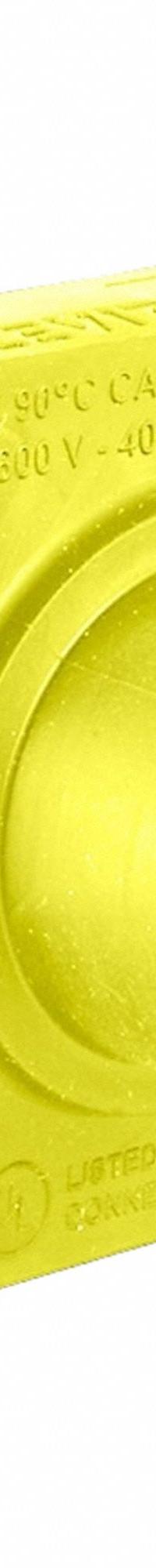 Single Pole Receptacle: Yellow, Straight Taper Nose Mating, Threaded Stud Termination, 400 A (MPN 16R32-XY). Key specifications — Series: 16; Receptacle Gender: Female; Brand: LEVITON.