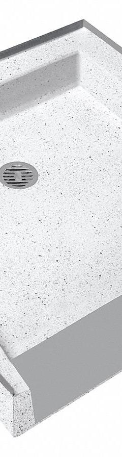 FIAT PRODUCTS Shower Floor: Square, Barrier Free Threshold, Terrazzo, 36 in Overall Lg (MPN WTR4990081). Key specifications — Material: Terrazzo; Drain Location: Center; Brand: FIAT PRODUCTS.