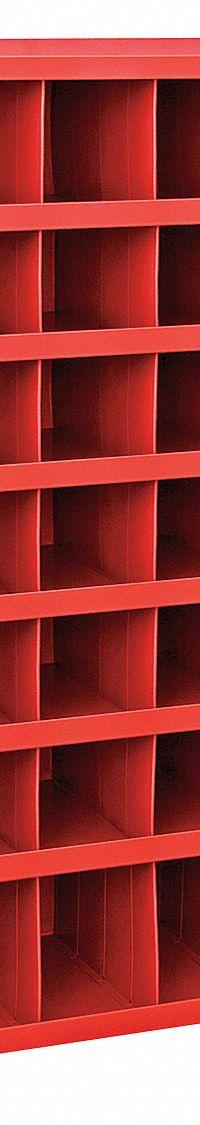 DURHAM MFG Pigeonhole Bin Unit: 34 in x 12 in x 42 in, 42 Compartments, 5 5/16 in x 12 in x 5 1/2 in (MPN 360-17-S1156). Key specifications — attr7229: Steel; attr38869: DURHAM MFG.