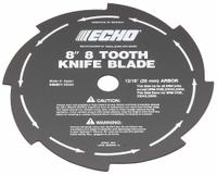 ECHO Grass Weed Blade: 8 in Dia, Metal, DSRM-2600U/SRM-2620/SRM-2620T/SRM-266 (MPN 69600120331). Key specifications — Brand: ECHO; Compatible Manufacturer Number: DSRM-2600U; Material: Metal; Product Type: Grass and Weed Blade.