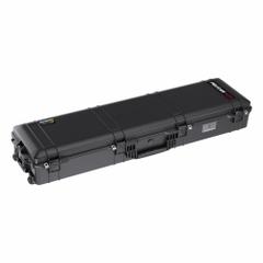 PELICAN Protective Case: 14 in x 55 in x 8 in, Black, 2 Wheels, 25 lb Wt (MPN 1755AIR). Key specifications — attr1188351: PELICAN; attr1188334: Plastic; attr1188336: Padlock.