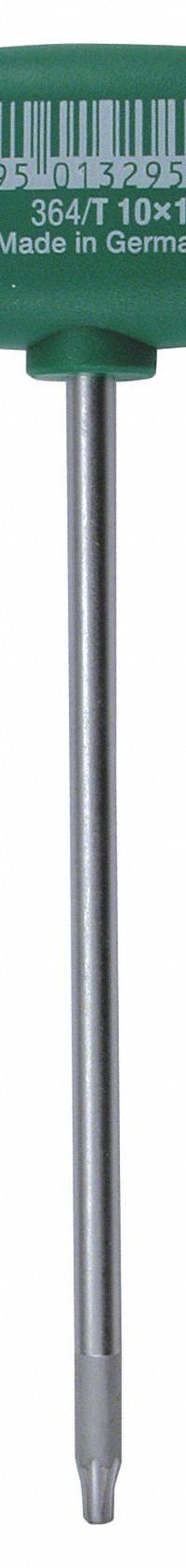 WIHA Torx Key: 1 Tips, Torx, Std End, T9 Tip Size, Long, Alloy Steel, Chrome, 3 59/64 in Long Arm Lg (MPN 36409). Key specifications — attr1205415: WIHA; attr1205419: Chrome.
