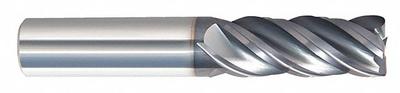 APPROVED VENDOR Corner Radius End Mill: Carbide, nACRo Coated, 4 Flute, 3/4" Mill Dia - Fast-Cutting Carbide Corner-Radius End Mills for Steel & Cast Iron