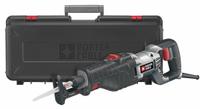 PORTER CABLE Reciprocating Saw: 8.5 A Current, 1 1/8 in Stroke Lg, Orbital, Shoe Adj, Full-Size Tool (MPN PC85TRSOK). Key specifications — attr1170485: PORTER CABLE; attr1170490: Shoe Adjustable; attr1170491: Full-Size.