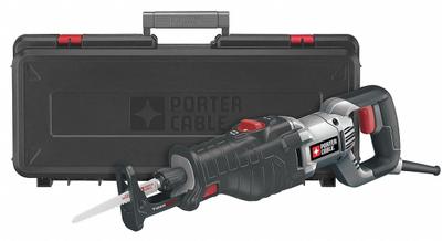 PORTER CABLE Reciprocating Saw: 8.5 A Current, 1 1/8 in Stroke Lg, Orbital, Shoe Adj - Corded Reciprocating Saws