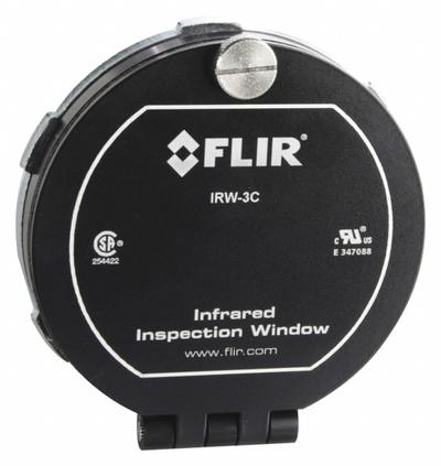 FLIR 3" Round Infrared Window: Viewing Panes, 2,474°F Optic Max Temp, -40°F Min Op Temp °F