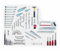WRIGHT Fractional Mechanics Tool Set: 135 Total Pcs, SAE, 1/4in/3/8in/1/2in Socket Drive Size (MPN 141). Key specifications — attr538253: WRIGHT; attr548973: Diagonal Cutting Pliers; attr548974: Phillips Screwdrivers; attr548975: (38) Hand Socket 6 Pt Std SAE; attr548983: Adjustable Wrench.