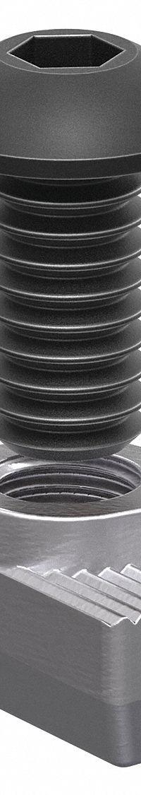 Bolt Assembly: M8 Size, 18 mm Thread Lg, Button Head Socket Cap, For 10.2 mm Slot Wd, Steel, 6 PK (MPN 75-3619-6). Key specifications — Fastener Type: Hammer Nut; Fastener Head Type: Button Head Socket Cap; Material: Steel; Finish: Zinc-Plated; T-Slot Fastener Type: Bolt Assembly; Threaded Hole Location: Single Center; Compatible Series: 80/20 45 Series; System of Measurement: Metric.