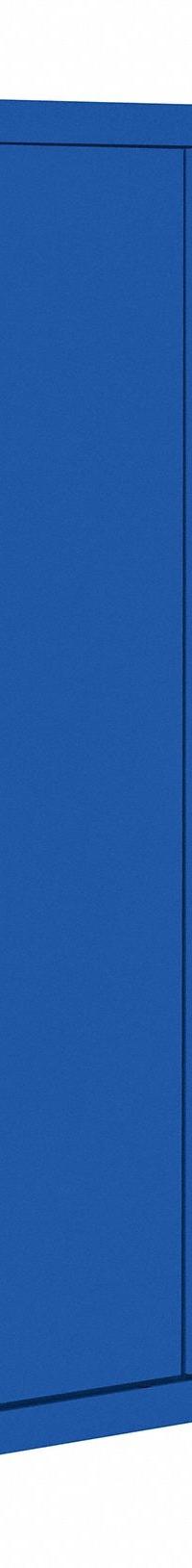 SANDUSKY Shelf Cabinet: 36 in x 18 in x 72 in, Swing Handle & Three-Point Locking, Frame, Shelves (MPN CA41361872-06). Key specifications — Cabinet Color: Blue; Method of Construction: Welded; Base Type: Frame; Assembled: Assembled; Mobility: Stationary; Adjustable Shelves: (4) Adjustable; Cabinet Finish: Powder Coated; Cabinet Material: Steel.