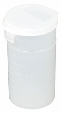 QORPAK Vial: Sample, Polypropylene, 120 mL, 43 mm Body Dia, Sterile, Natural, Square, Bottle (MPN PLC-10056). Key specifications — Sub-brand: Bottle; Neck Size: 43 mm; Self-Standing: Self-Standing; Brand: QORPAK; Vial Type: Sample; Body Color: Natural; Includes Closure: Yes; Bottom Shape: Square.