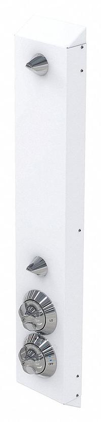 BESTCARE Shower Faucet Panel: WH458, 1.5 gpm Fixed Showerhead Flow Rate, Brass, Ligature-Resistant (MPN WH458-FH-CSH). Key specifications — ADA Compliant: ADA Compliant; Series: WH458; Connection Type: NPT; Includes: Mounting Frame; Material: Brass.