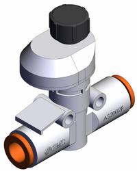 SMC Speed Controller: In-Line Fitting, Screw, 1/8 in Valve Body Size, 1/4 in Push to Connect Tube (MPN AS2002FS-07). Key specifications — attr947203: Brass/PBT; attr947205: SMC.