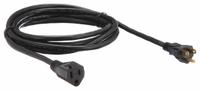 APPROVED VENDOR Extension Cord: Indoor Use, 10 ft Lg, Outlet, 5-15P, 16/3, SJT, Black, 13 A Current (MPN 5XFR0ID). Key specifications — Brand: APPROVED VENDOR; Temperature Rating: -4° to 167°F; NEMA Plug Configuration: 5-15P.