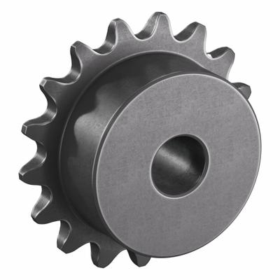 TSUBAKI Sprocket: One-Sided Hub, For Single Strands, 35, 17 Teeth, 2.041 in Pitch Dia - Size 35 Plain-Bore Roller Chain Sprockets