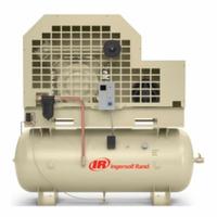 INGERSOLL RAND 1 hp, 2.7 cfm, Oil-Less Compressor: 1 hp, 1 Stage, Horizontal, 30 gal, 2.7 cfm (MPN MTOll-F1 200V). Key specifications — attr48430: INGERSOLL RAND; attr48445: 60 Hz; attr48448: Aftercooler; attr48450: 200V AC; attr48474: Single; attr48487: Horizontal; attr1396708: Radiator Aftercooler.