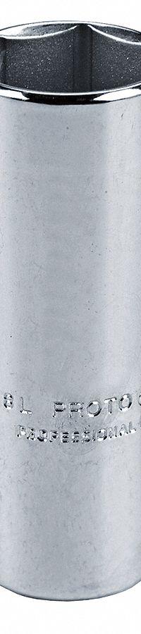 PROTO Socket: SAE, 1/4 in Drive Size, 7/32 in Socket Size, 6-Point, Deep, Chrome, Not Tether Capable (MPN J4707L). Key specifications — attr1204417: PROTO; attr1204392: Chrome.