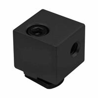 Mount Block: For Std Panel, Anodized, Black, Aluminum, Inch, 80/20 10 Series (MPN 2910-BLACK). Key specifications — Brand: 80/20; Includes Fasteners: Yes; Finish: Anodized; Material: Aluminum; Product Type: Mount Block; Compatible Series: 10 Series.