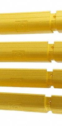 SENTRY Pallet Rack Beam Protector: Yellow, 6 1/4 in Overall Ht, 39 1/4 in Overall Wd, Polypropylene (MPN BEAM-BUMP-Y). Key specifications — Brand: SENTRY; Color: Yellow; Includes: (4) Back Straps; Material: Polypropylene.
