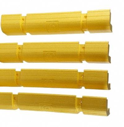 SENTRY Pallet Rack Beam Protector: Yellow - Strap-On Pallet Rack Beam Protectors