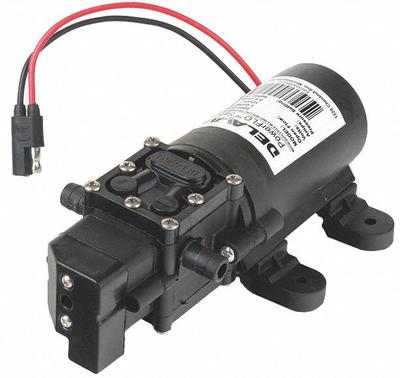 DELAVAN AG PUMPS Diaphragm Pump: Electric, 2200-201-SB, Demand Pressure Switch, Polypropylene - On-Demand Electric Sprayer Pumps