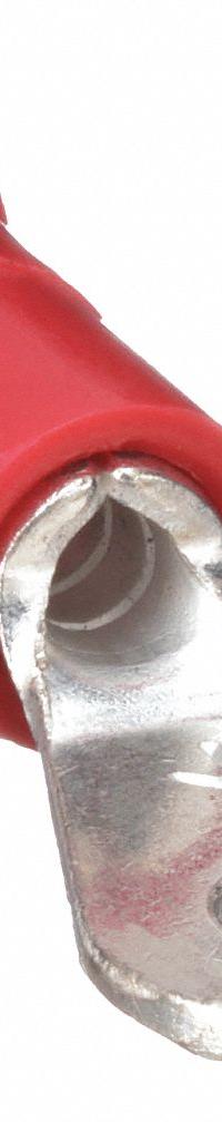 3M Ring Terminal: Red, Vinyl Insulation, #10 Stud Size, 22 AWG to 18 AWG Wire Sizes, 600 V (MPN RV18-10Q). Key specifications — attr1308027: 3M.