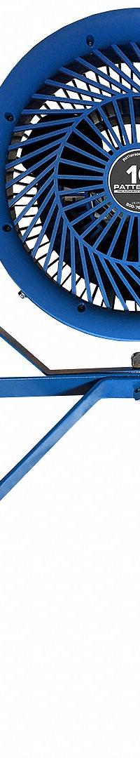 PATTERSON Mounted Fan: 10 in Blade Dia, 115V AC, 1/8 hp Motor HP, Wall Mount, Non-Oscillating (MPN F10A + CW 10 BLUE). Key specifications — Brand: PATTERSON; Voltage: 115V AC; Number of Speeds: 2; Fan Mounting Location: Wall; Oscillation: Non-Oscillating.