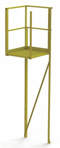 TRI-ARC Turn Platform: 11 ft Overall Ht, Steel (MPN UCT09246). Key specifications — Material: Steel; Color: Yellow; Brand: TRI-ARC.