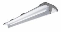 ALBEO LED Low Bay Fixture: 4 ft Lg, 5,200 lm, 4000K, 8 ft – 18 ft Mounting Ht, Gen Distribution, Gen (MPN LISI4B052D1P40VQCSWHTE). Key specifications — Voltage: 120 to 277V AC; LED Replacement For: (2) Lamp LFL; Brand: ALBEO; Color Temperature: 4000K.