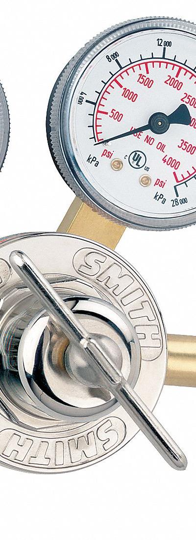 SMITH EQUIPMENT Flow Gauge Regulator: CGA 580 Inlet - Flow Gauge Regulators