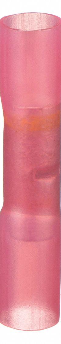 VELVAC Butt Splice Connector: Pink, Heat Shrink, For Wire Size 12 AWG – 8 AWG, 600 V, Pack Qty 10 (MPN 35530). Key specifications — Brand: VELVAC.