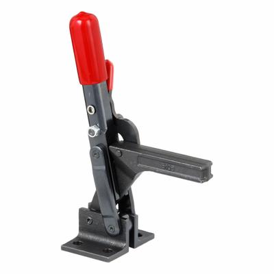 DE-STA-CO Vertical Hold-Down Clamp: Locking Vertical Handle, Flange Base Mounting - Standard Toggle Clamps