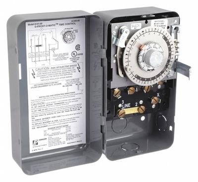 PARAGON Defrost Control Timer: Mechanical, 110 min Max Cycle Time, SPDT-NO/2NC - Enclosed Electromechanical Defrost Timer Switches