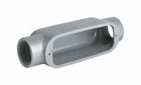 Conduit Outlet Body: Aluminum, 1/2 in Trade Size, C Body, 4 cu in Body Capacity, Threaded Hub (MPN OC-1). Key specifications — Finish: Powder Coated; For Use With: IMC; Brand: HUBBELL KILLARK; Hub Style: Threaded; Mfr. Series: O.