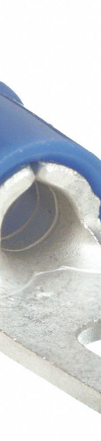 GRAINGER Fork Terminals: Blue, Vinyl, #6 Stud Size, 16 AWG – 14 AWG Wire Range, Std Fork, 600 V (MPN 5WHE7). Key specifications — Barrel Style: Funnel Entry; Manufacturer Part Number: 5WHE7; Brand: GRAINGER.