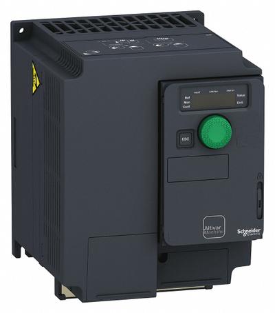SCHNEIDER Variable Frequency Drive: In Phase Three, Out Phase Three, 3 hp, IP20, No Bypass - Schneider Altivar ATV320