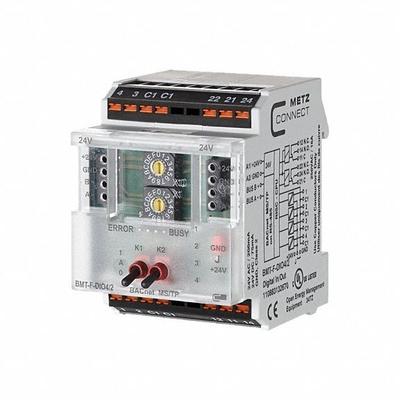 METZ CONNECT MSTP Module: C-Logline, BACnet MS/TP, DIN Rail Mounting, (4) Digital In - Modules for Metz Connect Controllers