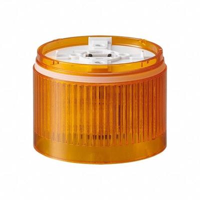 PATLITE Tower Light Module: Flashing/Rotating/Steady, 24V DC, Amber, 100 mm Overall Dia - Flashing Light Modules