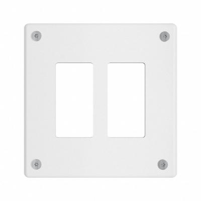 LEGRAND Wall Plate: Decorator-Rocker, 2 Gang, White - Tamper-Resistant Wall Plates